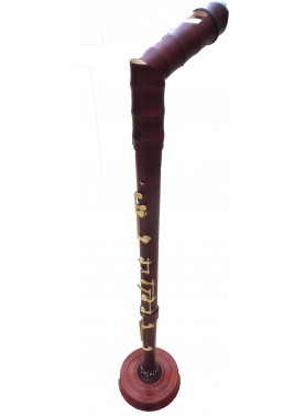 Overview of  a CME flute stand and basse recorder flute
